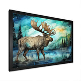 Moose morning Lake serenity - Moose Wall Decor