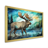 Moose morning Lake serenity - Moose Wall Decor