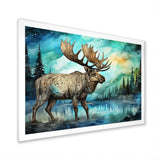 Moose morning Lake serenity - Moose Wall Decor