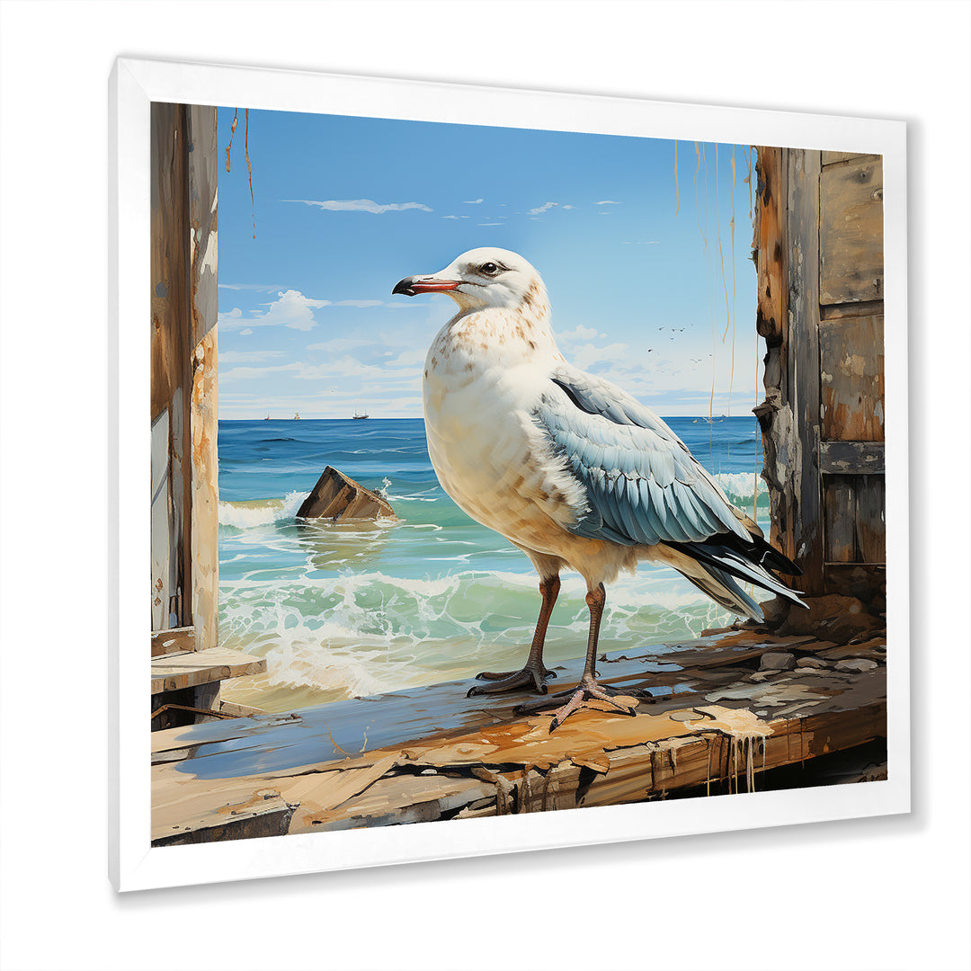 Coastal Sentinel Majestic Seagull - Seagull Wall Decor