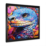 Snake purple and pink Grace - Snake Large Canvas Wall Art