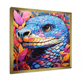 Snake purple and pink Grace - Snake Large Canvas Wall Art
