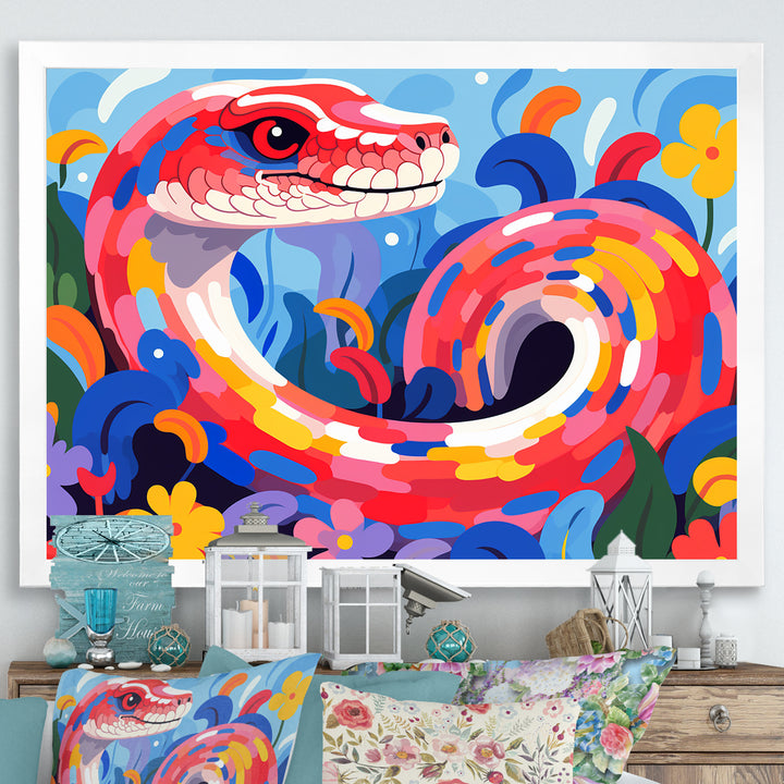 Popart snakes Grace - Snake Home Decor Art