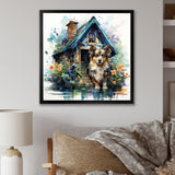 Cozy Sheltie Cottage - Dog Wall Art Prints