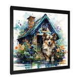 Cozy Sheltie Cottage - Dog Wall Art Prints