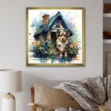 Cozy Sheltie Cottage - Dog Wall Art Prints