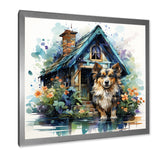 Cozy Sheltie Cottage - Dog Wall Art Prints
