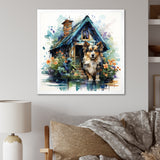 Cozy Sheltie Cottage - Dog Wall Art Prints