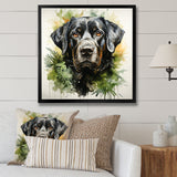 Tropical Labrador Dog Portrait - Dog Wall Art Prints