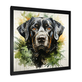 Tropical Labrador Dog Portrait - Dog Wall Art Prints