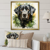 Tropical Labrador Dog Portrait - Dog Wall Art Prints