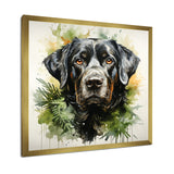 Tropical Labrador Dog Portrait - Dog Wall Art Prints