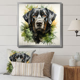 Tropical Labrador Dog Portrait - Dog Wall Art Prints