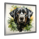 Tropical Labrador Dog Portrait - Dog Wall Art Prints