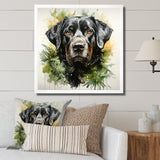 Tropical Labrador Dog Portrait - Dog Wall Art Prints
