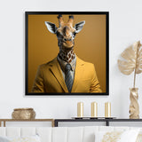 Giraffe in suit fashion Elegance - Giraffe Fashion Home Decor Art