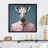Pink and white Giraffe fashion Elegance - Giraffe Fashion Bedroom Wall Art