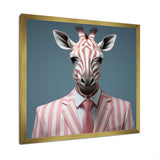 Pink and white Giraffe fashion Elegance - Giraffe Fashion Bedroom Wall Art