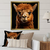 Serene Alpaca in Natural Elegance - Alpaca Canvas Wall Art