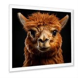 Serene Alpaca in Natural Elegance - Alpaca Canvas Wall Art