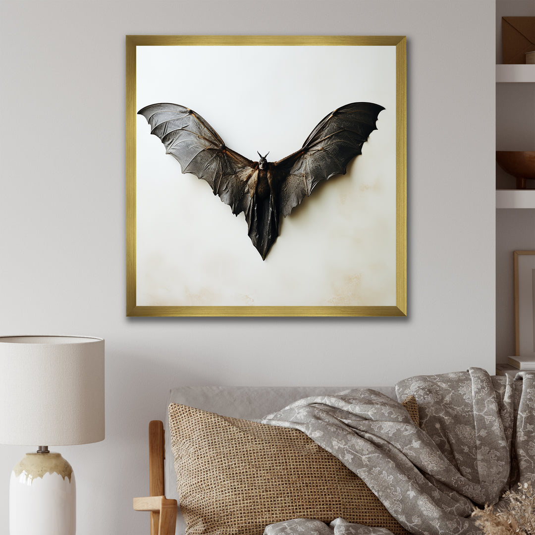White and black Mystic bat - Bat Wall Decor