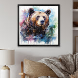 Brown bear forest wondering - Brown Bear Wall Art