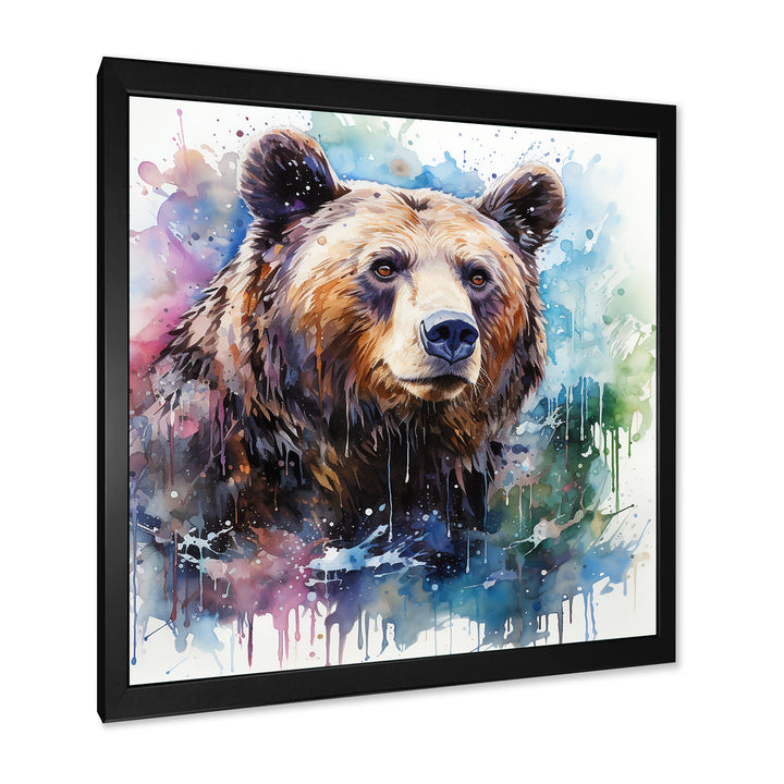 Brown bear forest wondering - Brown Bear Wall Art