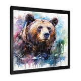 Brown bear forest wondering - Brown Bear Wall Art