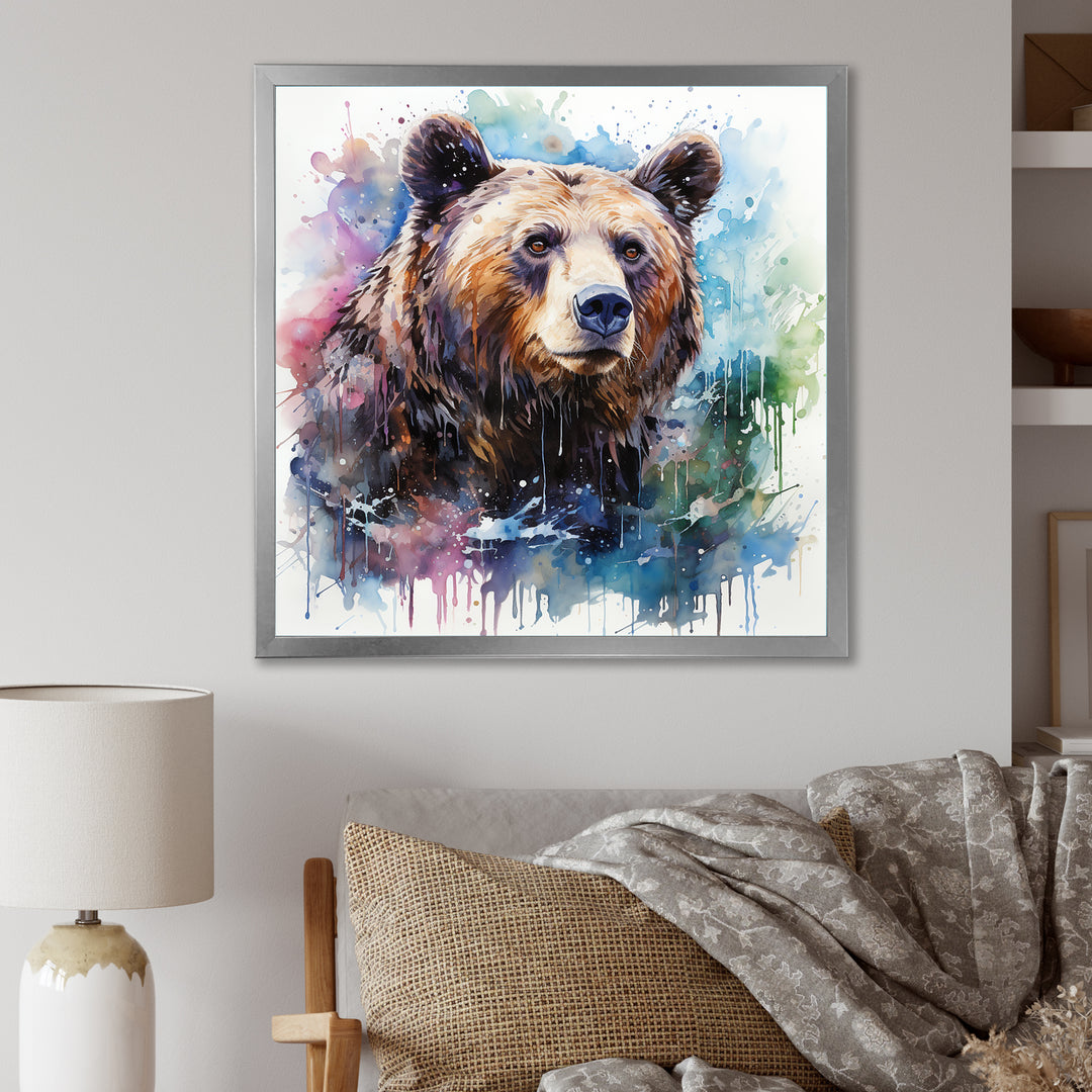 Brown bear forest wondering - Brown Bear Wall Art