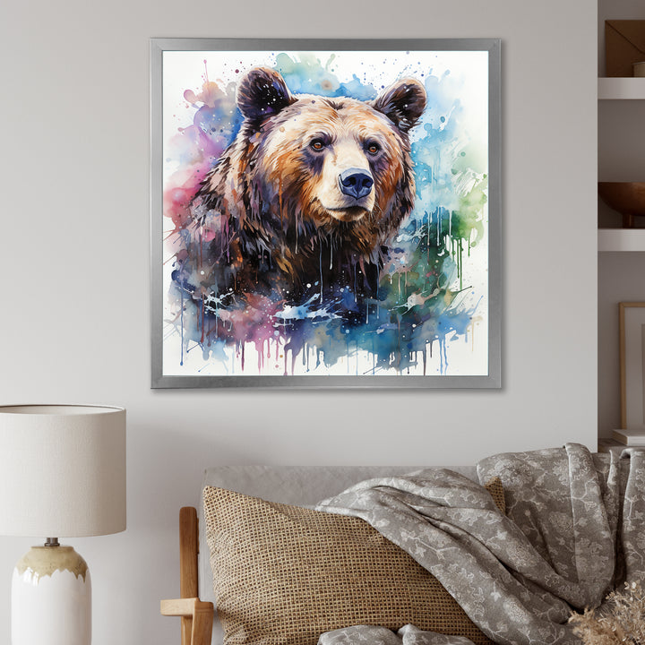 Brown bear forest wondering - Brown Bear Wall Art