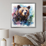 Brown bear forest wondering - Brown Bear Wall Art
