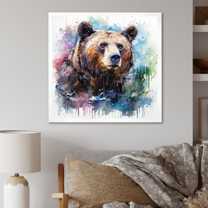 Brown bear forest wondering - Brown Bear Wall Art