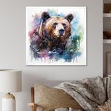 Brown bear forest wondering - Brown Bear Wall Art