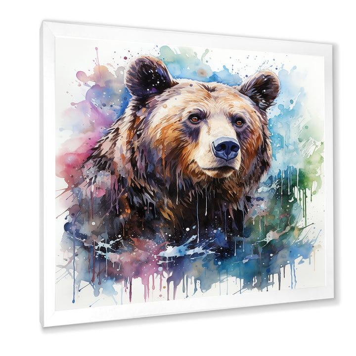 Brown bear forest wondering - Brown Bear Wall Art