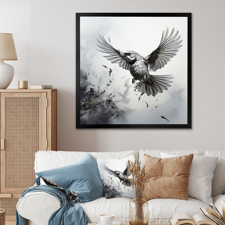 Graphite Realism The Wild Bird - Bird Wall Decor