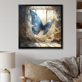 Cottage blue Butterfly escape - Butterfly Wall Art Prints