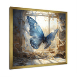 Cottage blue Butterfly escape - Butterfly Wall Art Prints