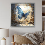 Cottage blue Butterfly escape - Butterfly Wall Art Prints