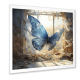 Cottage blue Butterfly escape - Butterfly Wall Art Prints