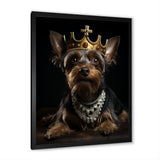 Crowned Royal Yorkshire Dog King - Dog Wall Decor
