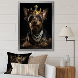 Crowned Royal Yorkshire Dog King - Dog Wall Decor