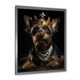 Crowned Royal Yorkshire Dog King - Dog Wall Decor