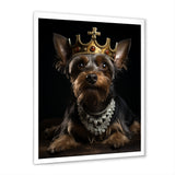 Crowned Royal Yorkshire Dog King - Dog Wall Decor