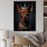 Crowned Royal pitcher dog king - Dog Wall Art Prints
