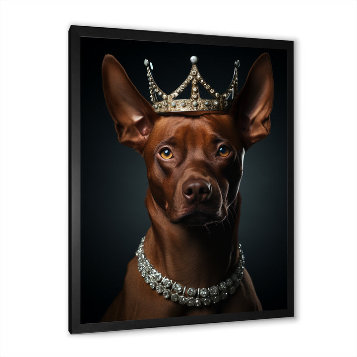 Crowned Royal pitcher dog king - Dog Wall Art Prints