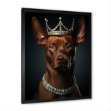 Crowned Royal pitcher dog king - Dog Wall Art Prints
