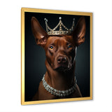 Crowned Royal pitcher dog king - Dog Wall Art Prints