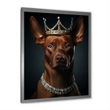 Crowned Royal pitcher dog king - Dog Wall Art Prints