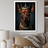 Crowned Royal pitcher dog king - Dog Wall Art Prints