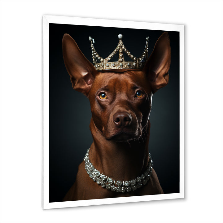Crowned Royal pitcher dog king - Dog Wall Art Prints